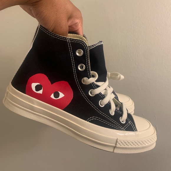 Brand new out the box , never worn before converse chuck Taylor’s ( Comme Des) - Picture 1 of 9